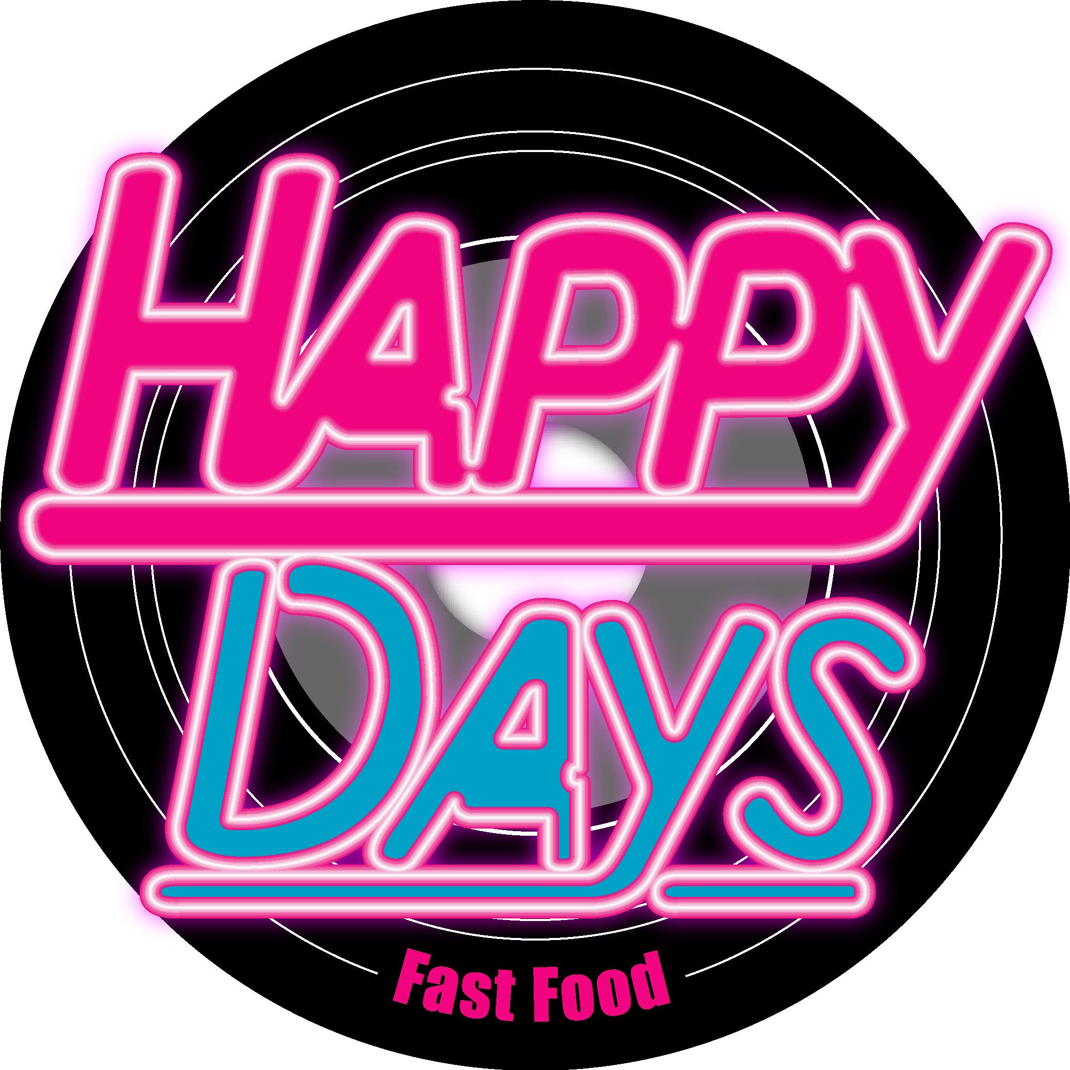 Happy Days Fast Food Logo